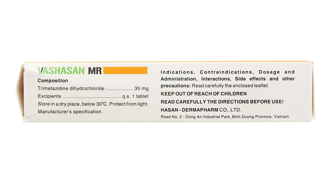 Vashasan MR 35mg trị đau thắt ngực (3 vỉ x 30 viên) - 3