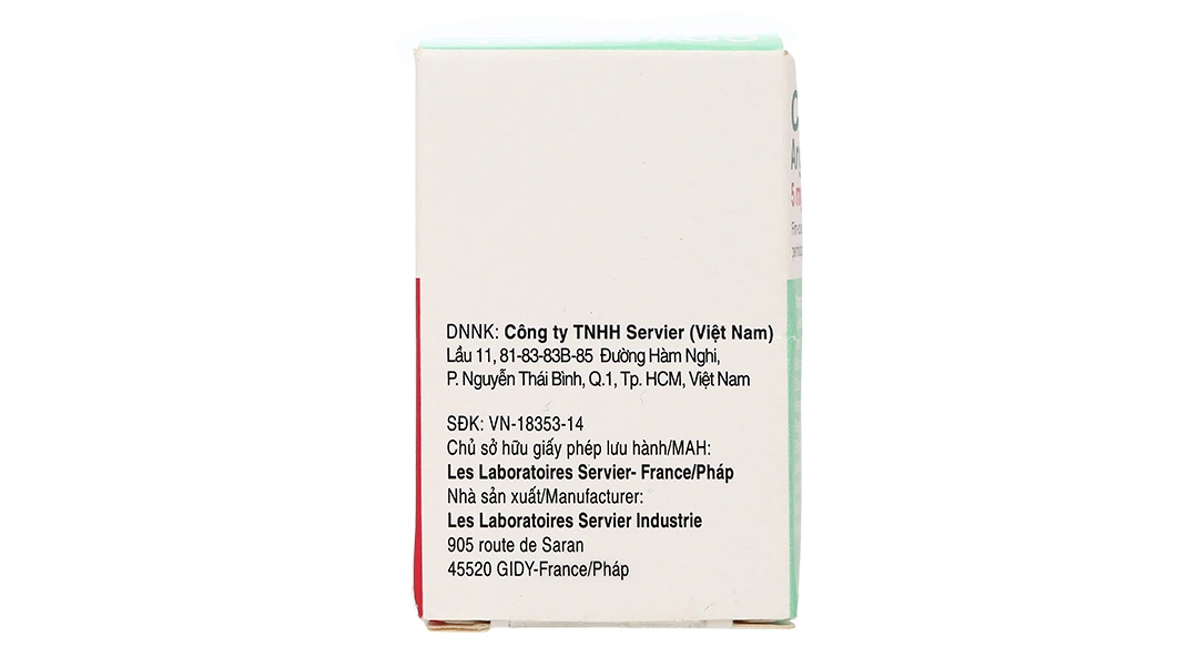Coversyl Plus 5mg/1.25mg điều trị tăng huyết áp nguyên phát lọ 30 viên - 2