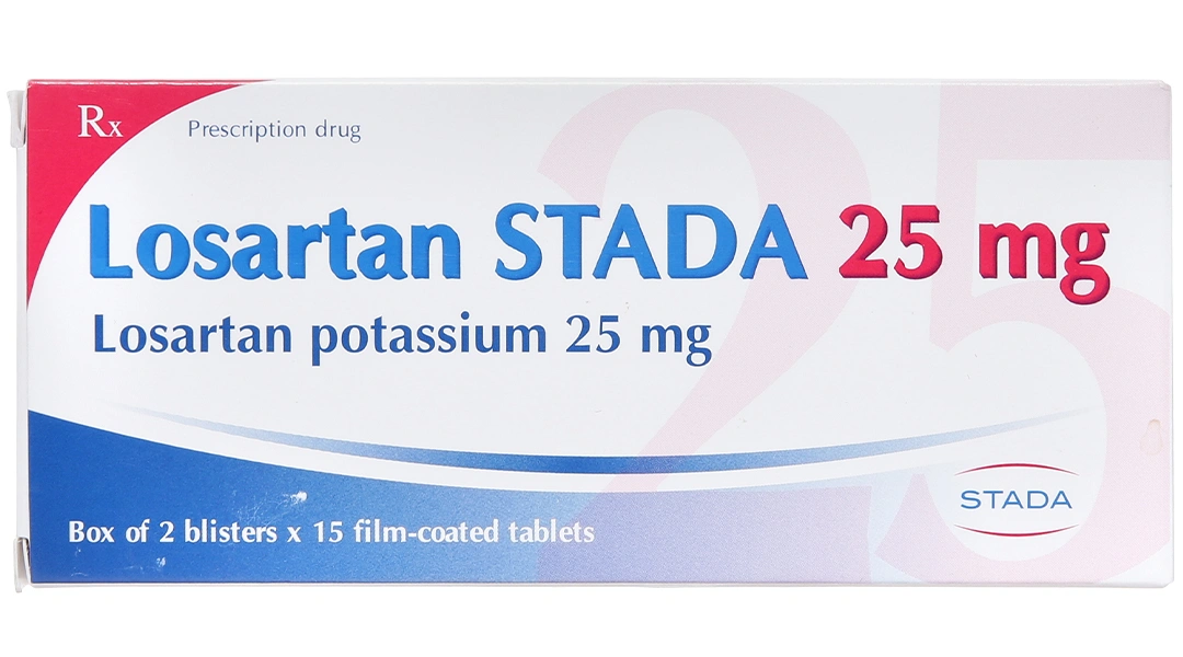 Losartan Stada 25mg trị tăng huyết áp (2 vỉ x 15 viên) - 2