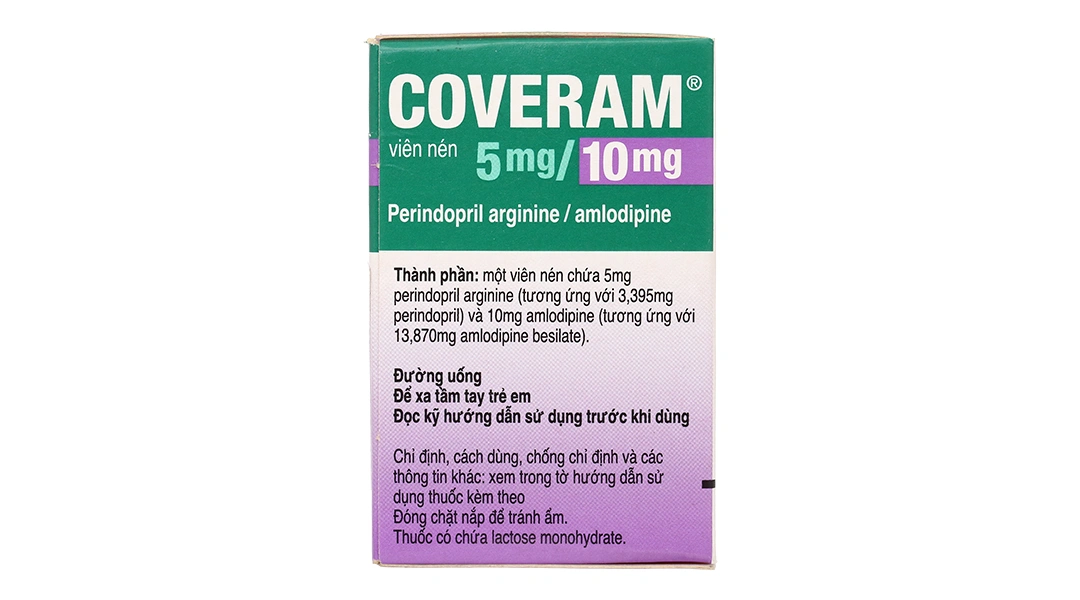 Coveram 5mg/10mg trị tăng huyết áp, mạch vành hộp 30 viên - 3