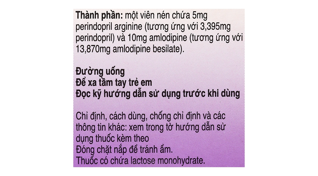 Coveram 5mg/10mg trị tăng huyết áp, mạch vành hộp 30 viên - 5
