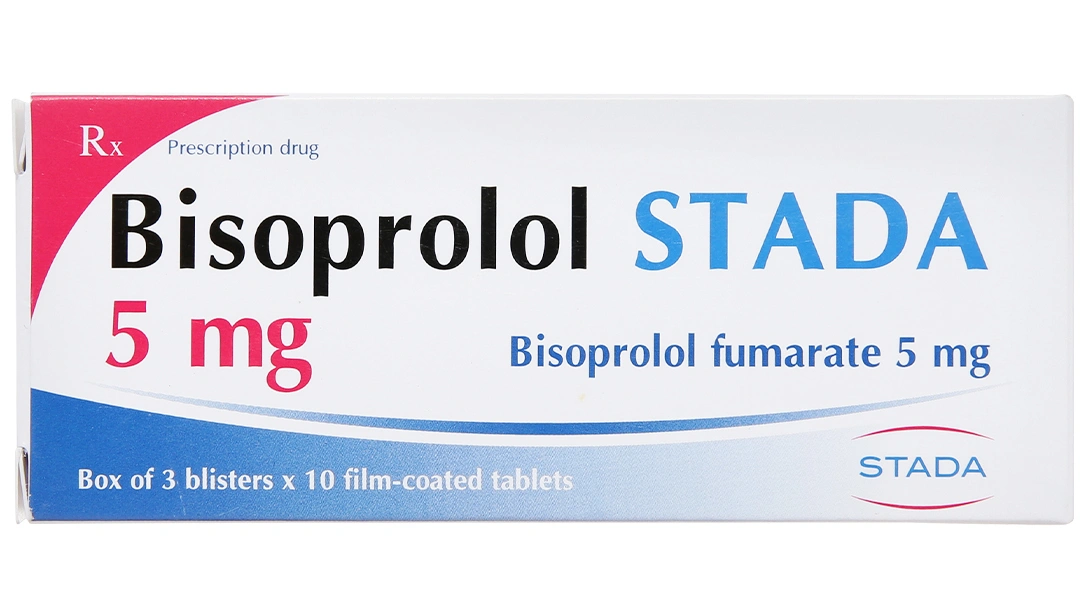 Bisoprolol Stada 5mg trị tăng huyết áp, đau thắt ngực (3 vỉ x 10 viên) - 2