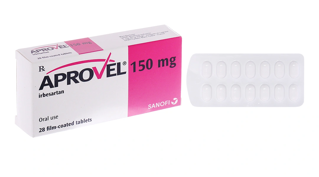 Aprovel 150mg trị tăng huyết áp (2 vỉ x 14 viên) - 