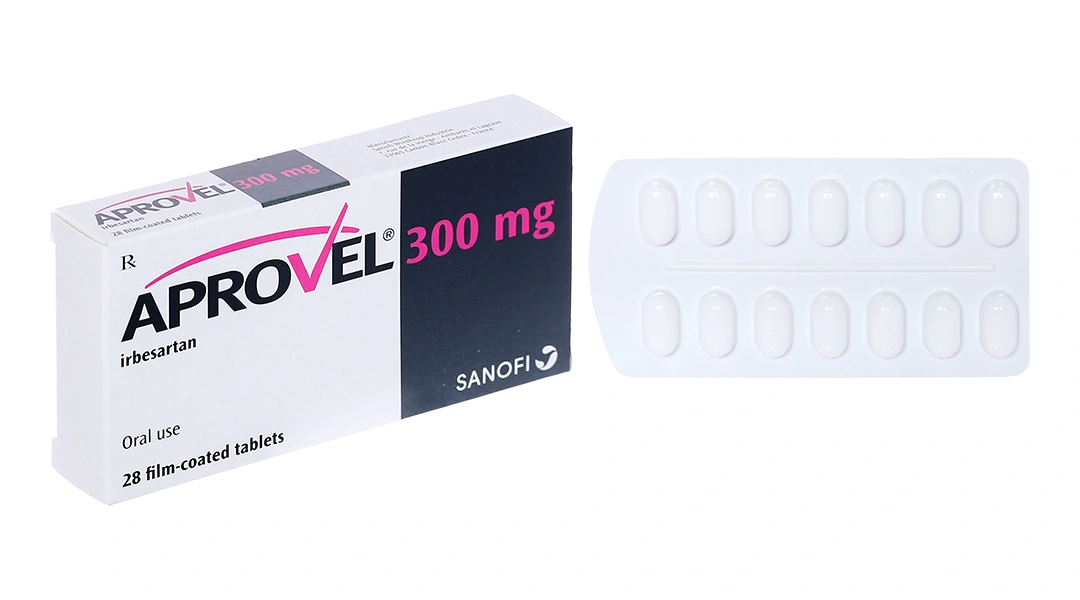 Aprovel 300mg điều trị tăng huyết áp (2 vỉ x 14 viên) - 
