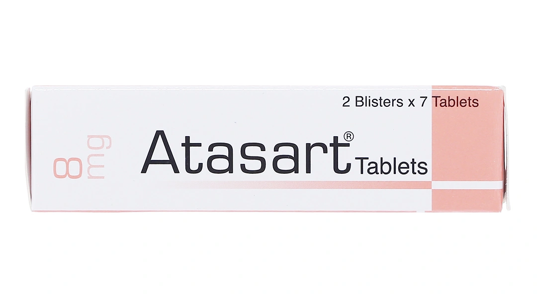 Atasart Tablets 8mg điều trị tăng huyết áp (2 vỉ x 7 viên) - 2