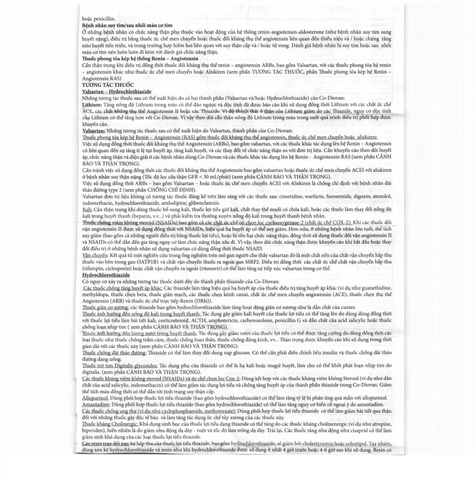 Co-Diovan 160/25 trị tăng huyết áp (2 vỉ x 14 viên) - 7