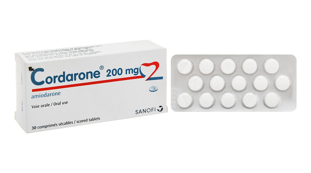 Cordarone 200mg trị loạn nhịp tim (2 vỉ x 15 viên) - 