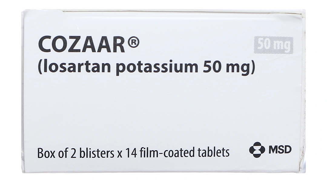 Cozaar 50mg trị tăng huyết áp, suy tim (2 vỉ x 14 viên) - 5
