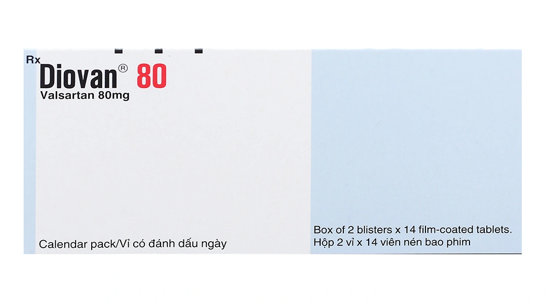 Diovan 80 trị tăng huyết áp, suy tim (2 vỉ x 14 viên) - 1