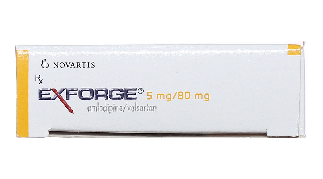 Exforge 5mg/80mg trị tăng huyết áp vô căn (2 vỉ x 14 viên) - 5