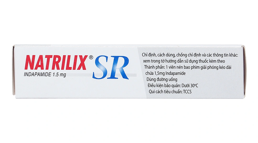Natrilix SR 1.5mg trị tăng huyết áp (3 vỉ x 10 viên) - 1