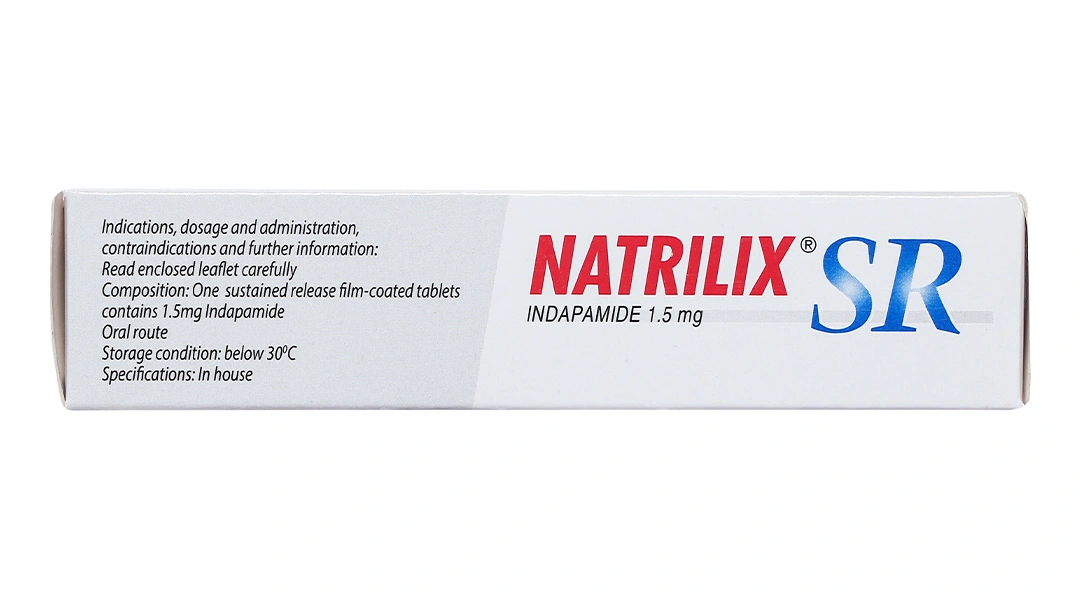 Natrilix SR 1.5mg trị tăng huyết áp (3 vỉ x 10 viên) - 2