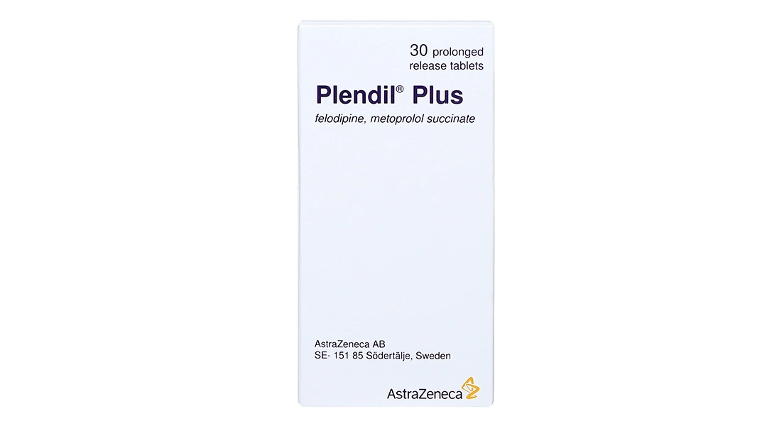 Plendil Plus điều trị tăng huyết áp lọ 30 viên - 1