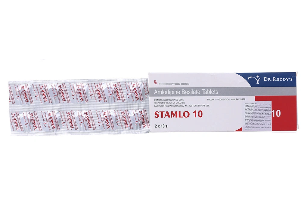 Stamlo 10 trị tăng huyết áp (2 vỉ x 10 viên) - 