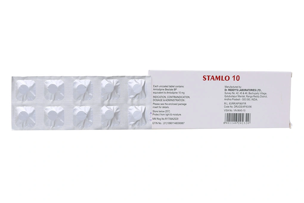 Stamlo 10 trị tăng huyết áp (2 vỉ x 10 viên) - 1
