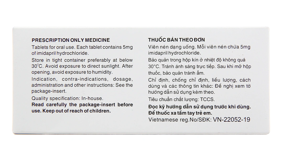 Tanatril Tablets 5mg trị tăng huyết áp (10 vỉ x 10 viên) - 1