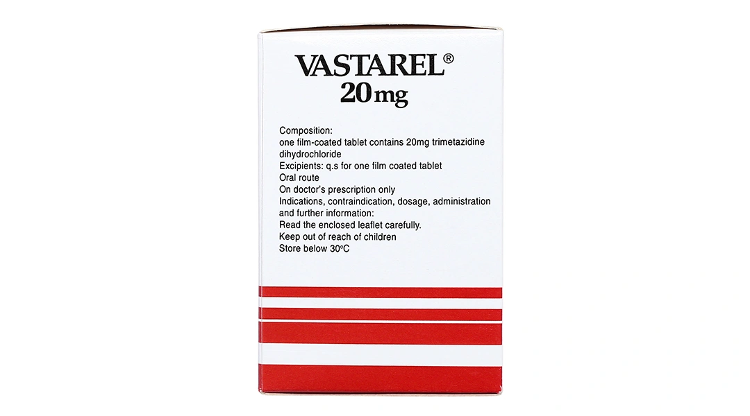 Vastarel 20mg trị triệu chứng ở bệnh nhân đau thắt ngực hộp 60 viên - 2