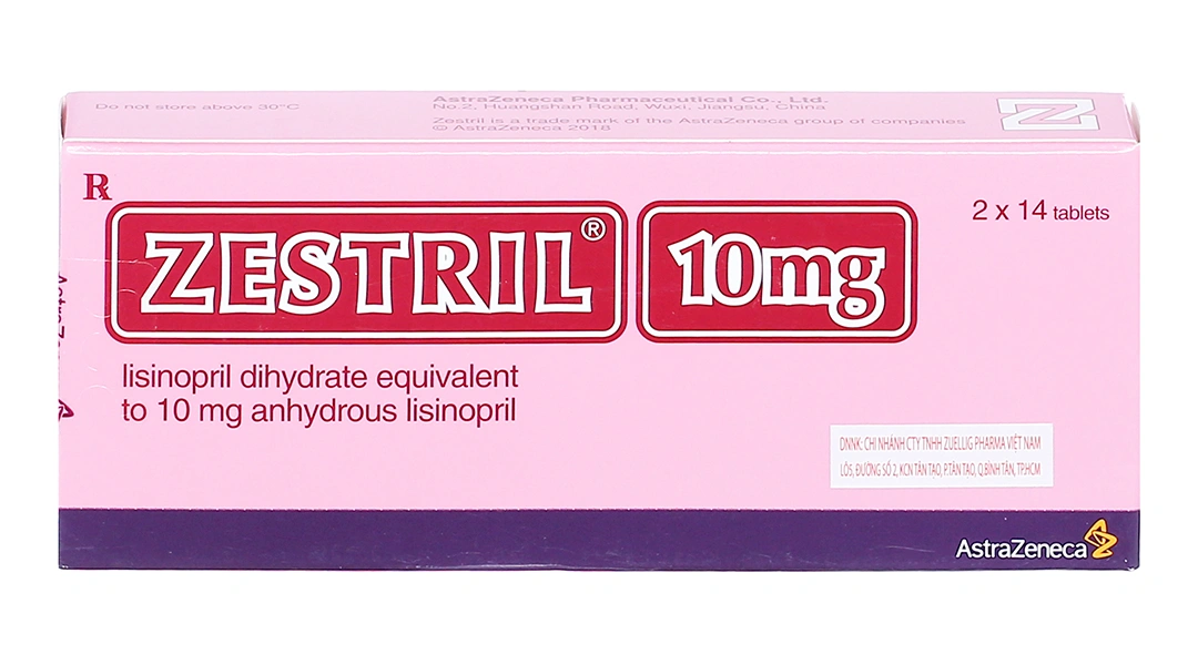 Zestril 10mg trị tăng huyết áp, suy tim (2 vỉ x 14 viên) - 1