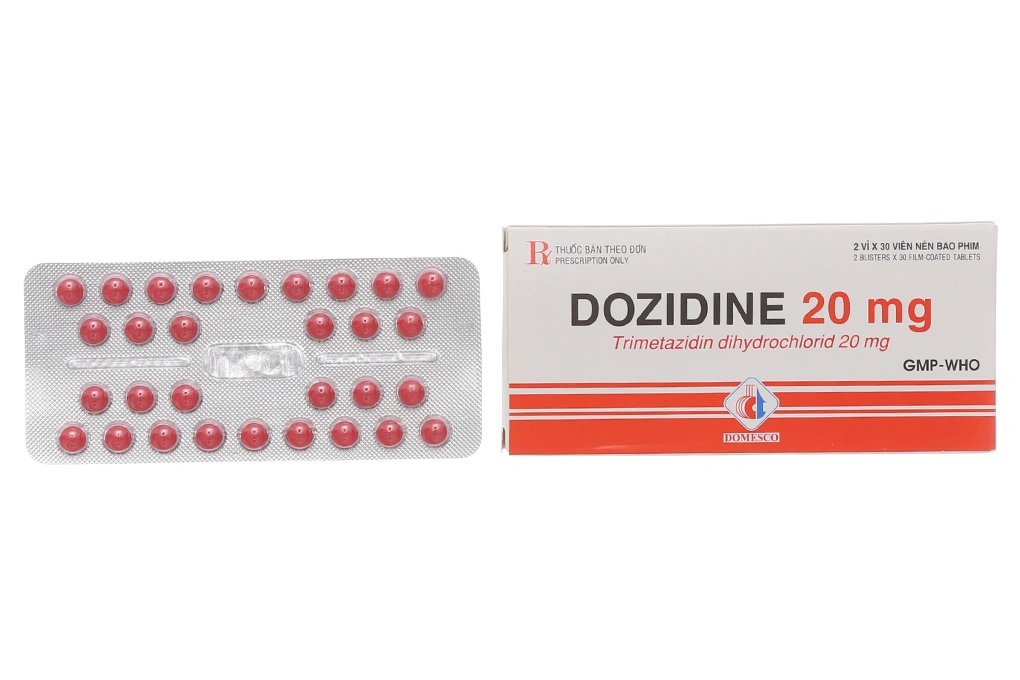 Dozidine 20mg trị đau thắt ngực (2 vỉ x 30 viên) - 