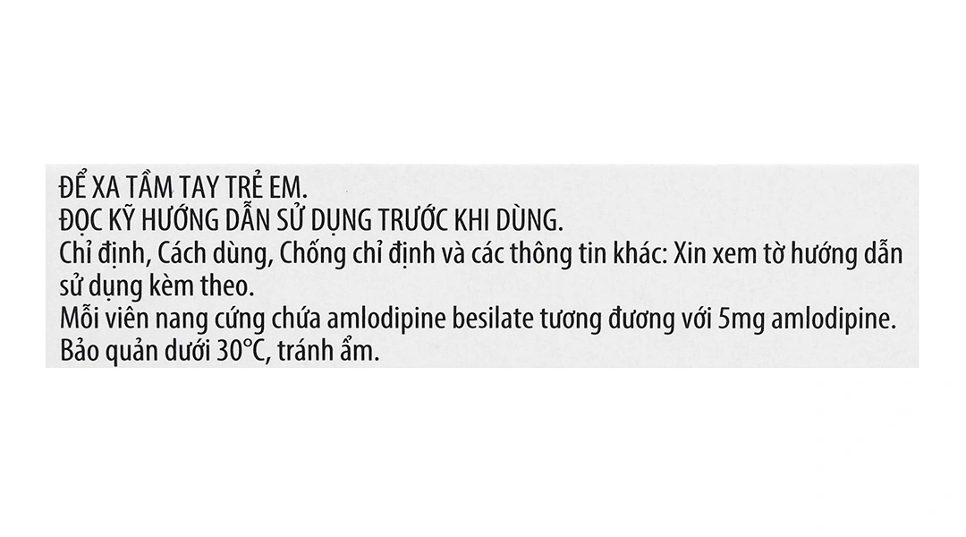 Amlor 5mg trị tăng huyết áp, bệnh mạch vành, đau thắt ngực (3 vỉ x 10 viên) - 13