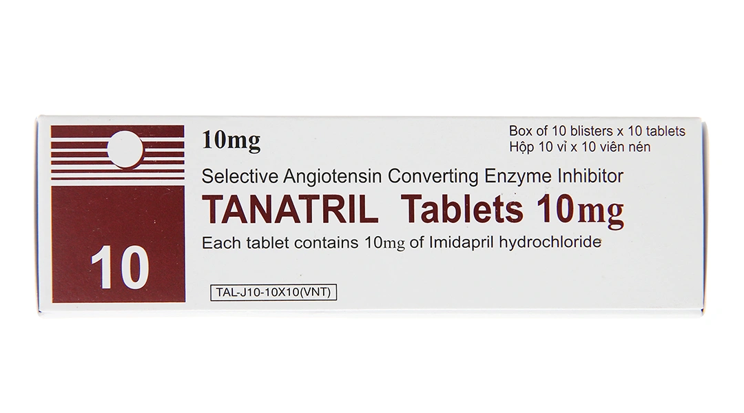 Tanatril Tablets 10mg trị tăng huyết áp (10 vỉ x 10 viên) - 3
