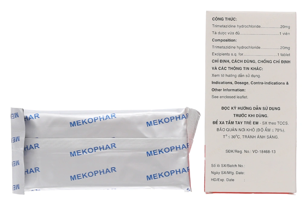 Vasranta 20mg trị triệu chứng đau thắt ngực (2 vỉ x 30 viên) - 1