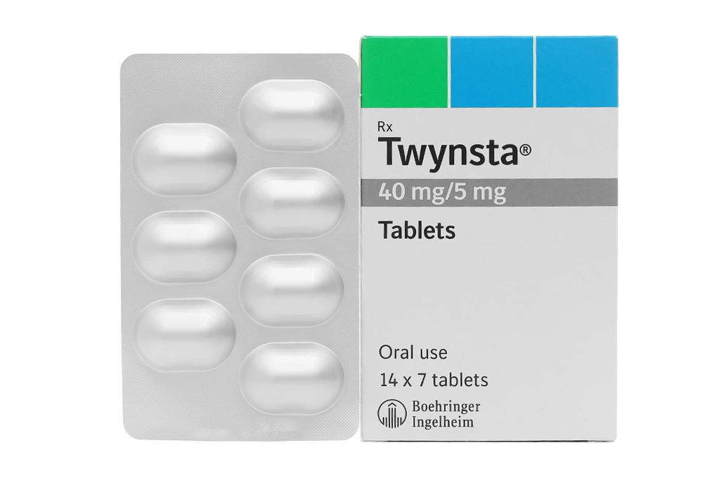 Twynsta 40mg/5mg điều trị tăng huyết áp (14 vỉ x 7 viên) - 