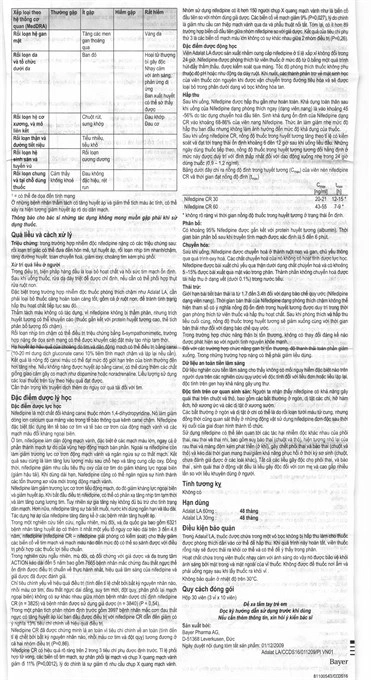 Adalat LA 30 trị tăng huyết áp, đau thắt ngực (3 vỉ x 10 viên) - 6