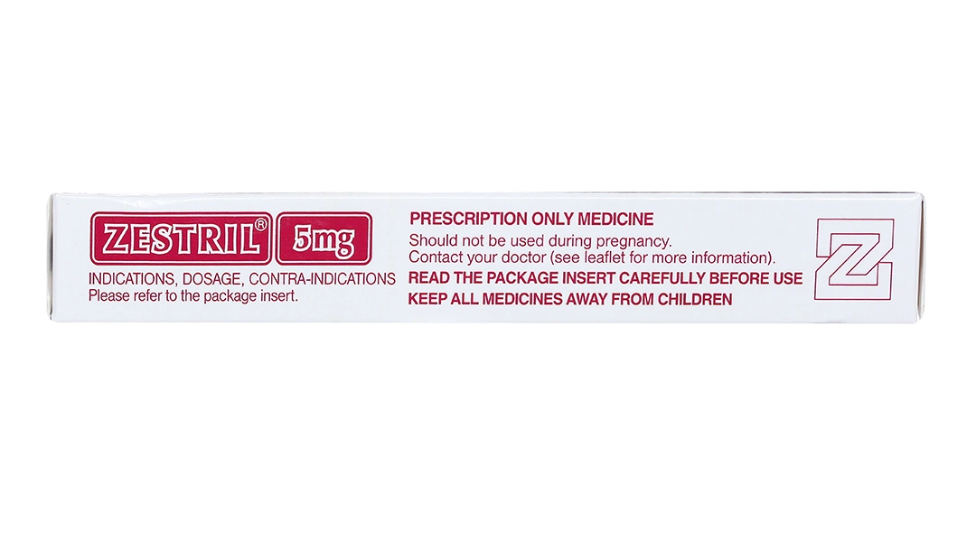 Zestril 5mg trị tăng huyết áp, suy tim (2 vỉ x 14 viên) - 3