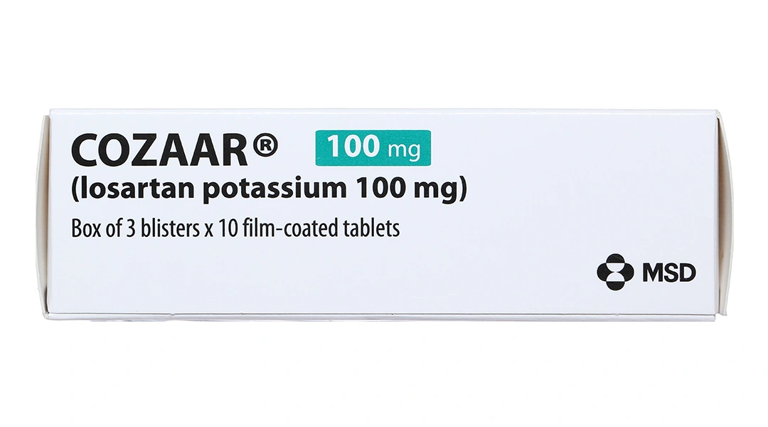 Cozaar 100mg trị tăng huyết áp, suy tim (3 vỉ x 10 viên) - 4