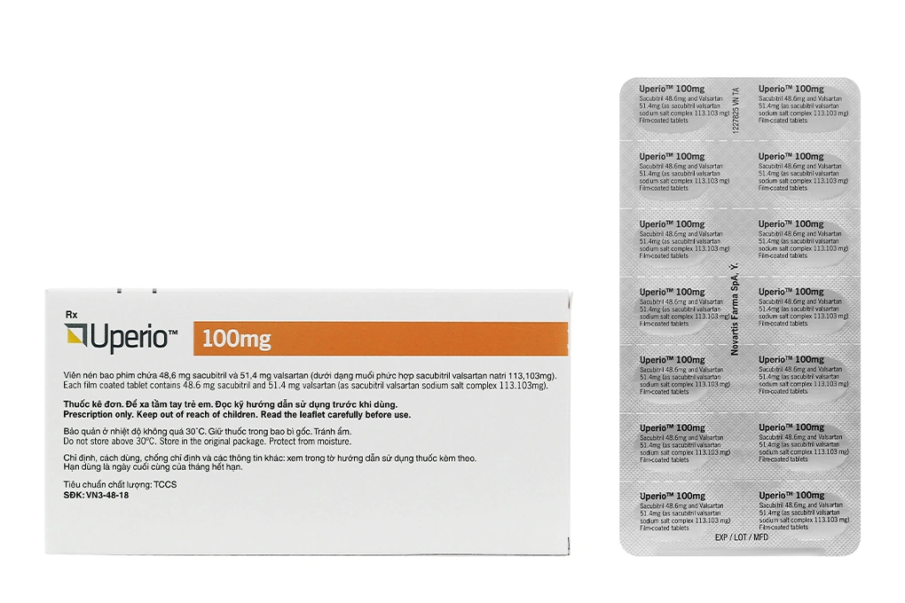 Uperio 100mg trị suy tim (2 vỉ x 14 viên) - 1
