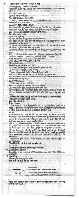 Amlodipine 10mg Tablet Stada trị tăng huyết áp, đau thắt ngực (3 vỉ x 10 viên) - 7