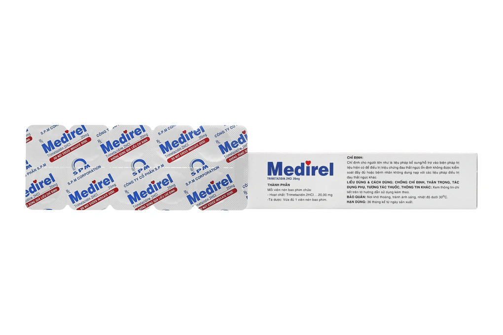 Medirel 20mg trị đau thắt ngực (6 vỉ x 10 viên) - 2