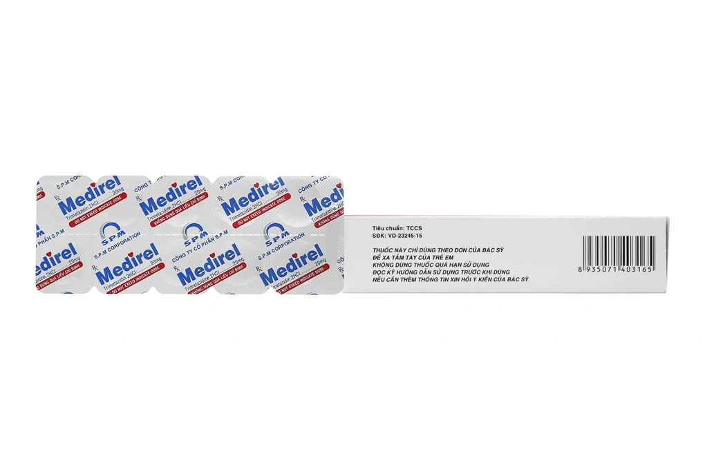 Medirel 20mg trị đau thắt ngực (6 vỉ x 10 viên) - 3