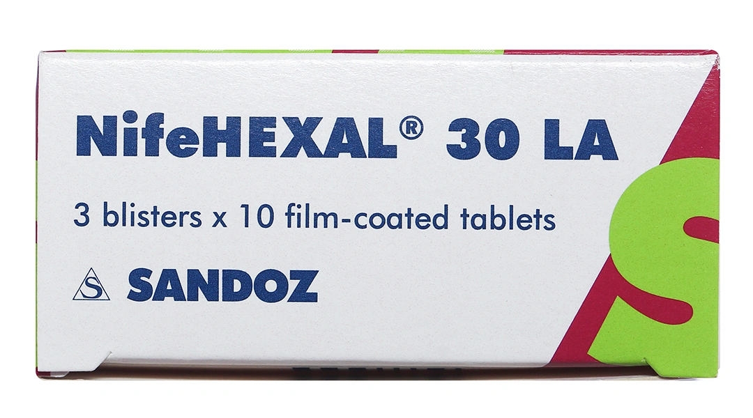 NifeHEXAL 30 LA trị tăng huyết áp, dự phòng trị đau thắt ngực (3 vỉ x 10 viên) - 4