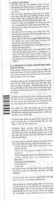 NifeHEXAL 30 LA trị tăng huyết áp, dự phòng trị đau thắt ngực (3 vỉ x 10 viên) - 7