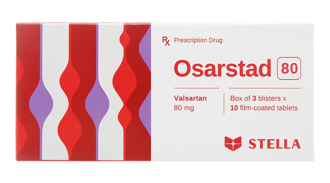 Osarstad 80 trị tăng huyết áp, suy tim (3 vỉ x 10 viên) - 1