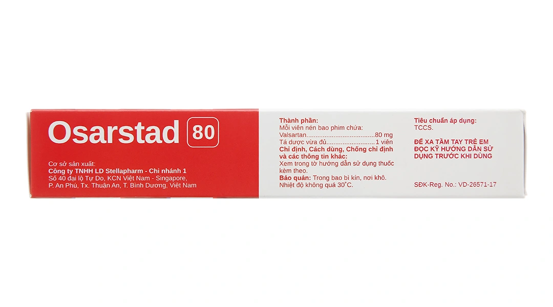 Osarstad 80 trị tăng huyết áp, suy tim (3 vỉ x 10 viên) - 2
