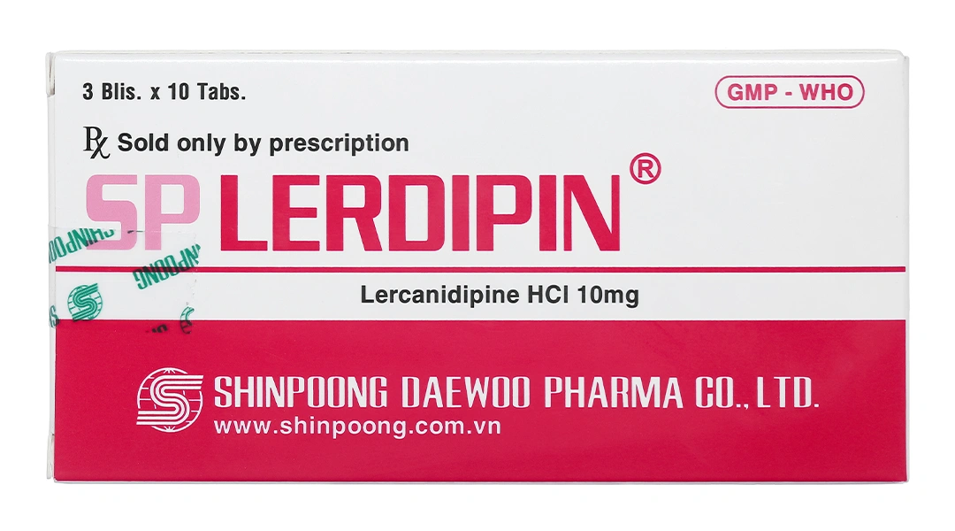 SP Lerdipin 10mg trị tăng huyết áp (3 vỉ x 10 viên) - 1