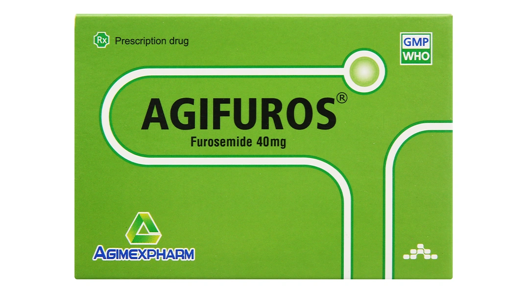 Agifuros 40mg trị tăng huyết áp, tăng canxi huyết, trị phù (10 vỉ x 25 viên) - 3