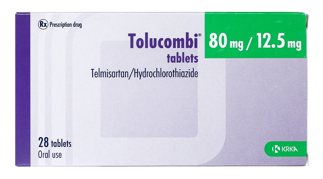 Tolucombi Tablets 80mg/12.5mg trị tăng huyết áp vô căn (4 vỉ x 7 viên) - 1