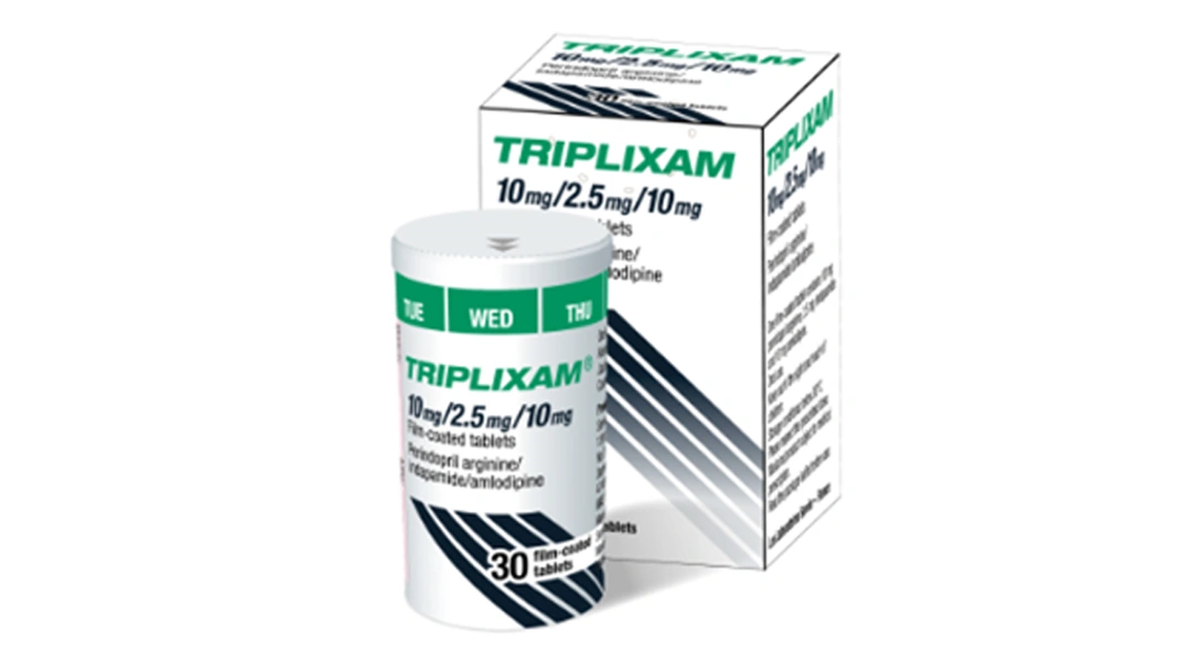 Triplixam 10mg/2.5mg/10mg trị tăng huyết áp lọ 30 viên - 1