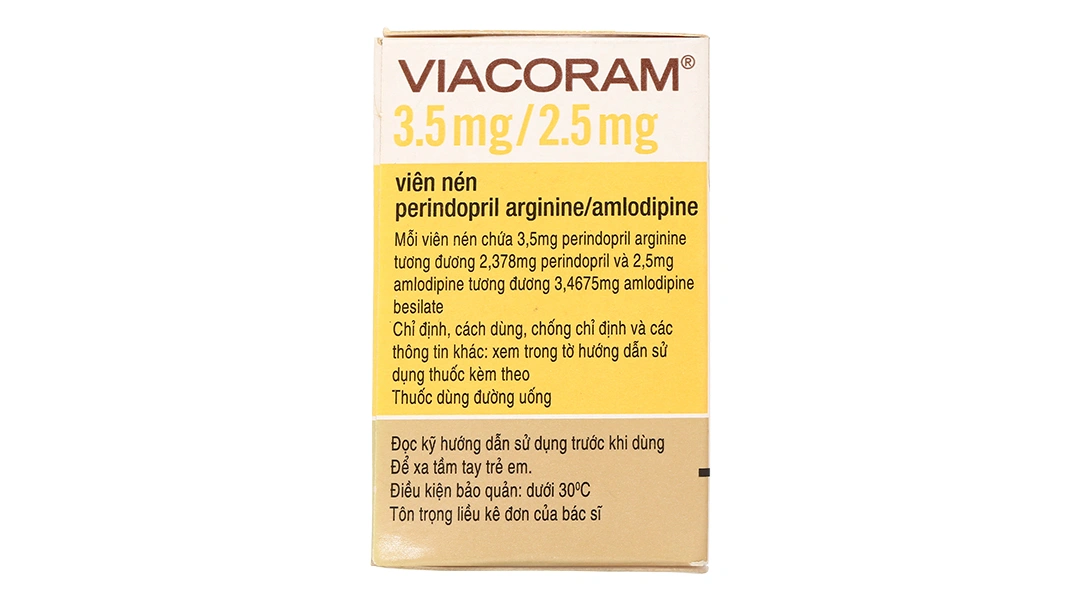 Viacoram 3.5mg/2.5mg trị tăng huyết áp lọ 30 viên - 3