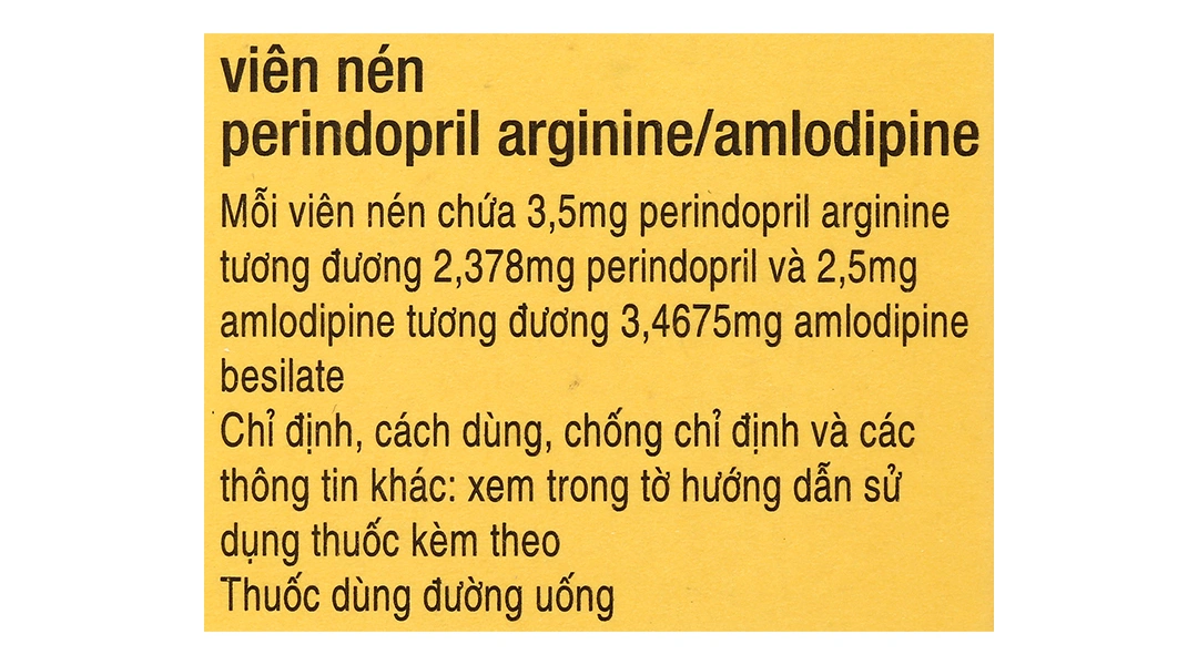 Viacoram 3.5mg/2.5mg trị tăng huyết áp lọ 30 viên - 5