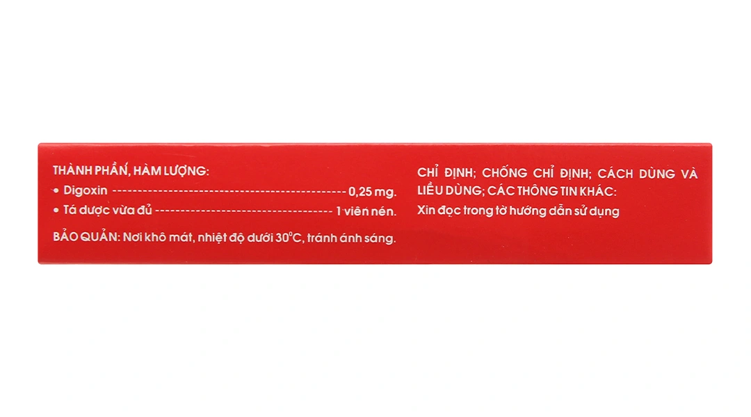 DigoxineQualy 0.25mg trị suy tim (1 vỉ x 30 viên) - 2