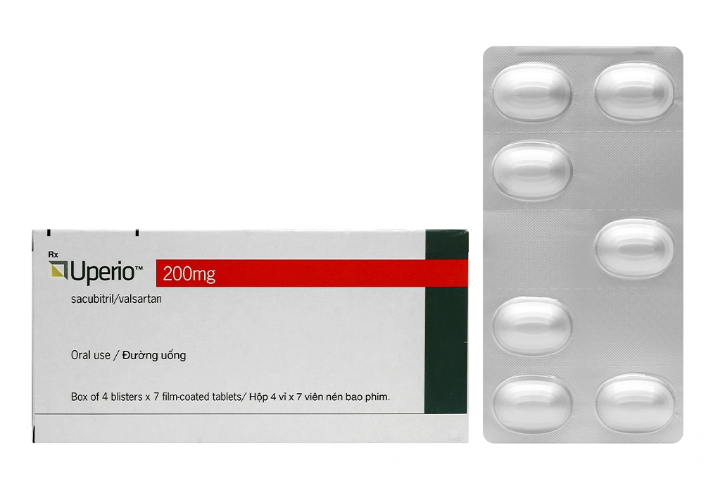Uperio 200mg trị suy tim (4 vỉ x 7 viên) - 