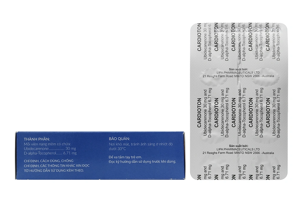 Cardioton trị thiểu năng tuần hoàn, thiếu máu ở tim (3 vỉ x 10 viên) - 1