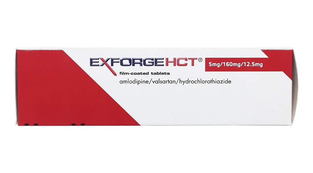 ExforgeHCT 5mg/160mg/12.5mg trị tăng huyết áp vô căn (4 vỉ x 7 viên) - 2