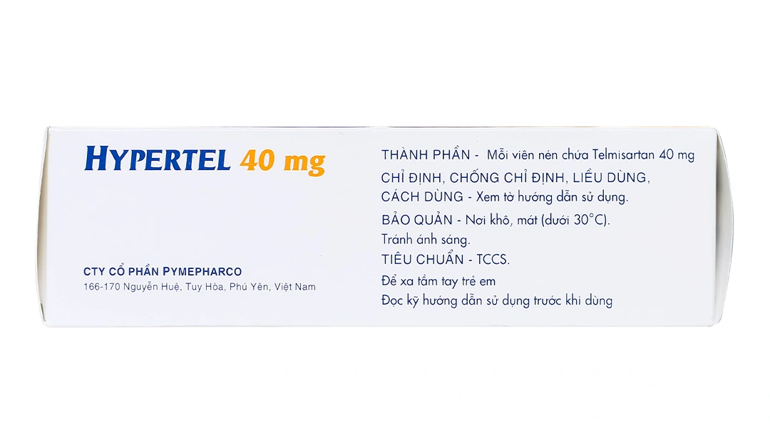Hypertel 40mg trị tăng huyết áp vô căn (4 vỉ x 7 viên) - 3