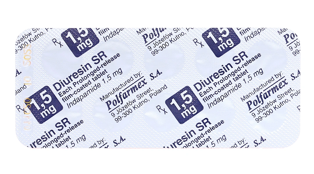 Diuresin SR 1.5mg trị tăng huyết áp, phù do suy tim (3 vỉ x 10 viên) - 6